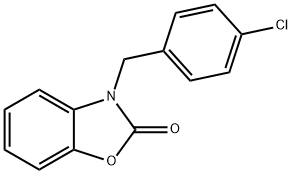 3-(4-chlorobenzyl)-1,3-benzoxazol-2(3H)-one Struktur