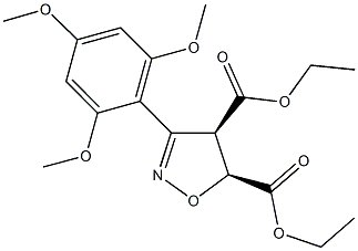 diethyl 3-(2,4,6-trimethoxyphenyl)-4,5-dihydro-4,5-isoxazoledicarboxylate Struktur