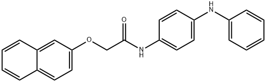 N-(4-anilinophenyl)-2-(2-naphthyloxy)acetamide Struktur