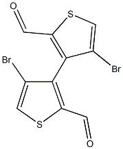 2,2'-diformyl-4,4'-dibromo-3,3'-bithiophene Struktur