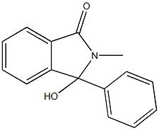 3-hydroxy-2-methyl-3-phenyl-1-isoindolinone Struktur