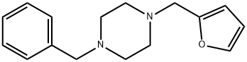 1-(furan-2-ylmethyl)-4-(phenylmethyl)piperazine Struktur