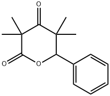 3,3,5,5-tetramethyl-6-phenyldihydro-2H-pyran-2,4(3H)-dione Struktur