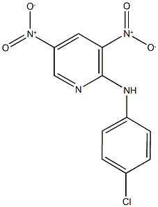 2-(4-chloroanilino)-3,5-bisnitropyridine Struktur