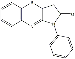 1-phenyl-3,3a-dihydropyrrolo[3,2-b][1,4]benzothiazin-2(1H)-one Struktur