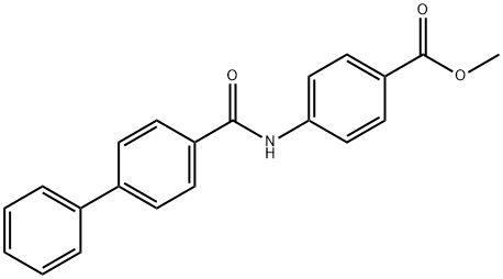 methyl 4-[([1,1'-biphenyl]-4-ylcarbonyl)amino]benzoate Struktur