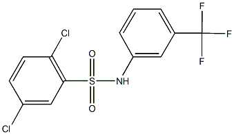 2,5-dichloro-N-[3-(trifluoromethyl)phenyl]benzenesulfonamide Struktur