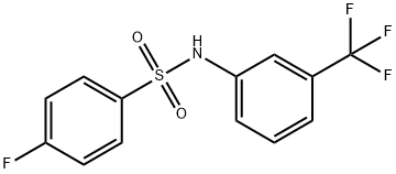 4-fluoro-N-[3-(trifluoromethyl)phenyl]benzenesulfonamide Struktur