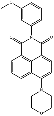 2-(3-methoxyphenyl)-6-(4-morpholinyl)-1H-benzo[de]isoquinoline-1,3(2H)-dione Struktur