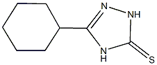 5-cyclohexyl-2,4-dihydro-3H-1,2,4-triazole-3-thione Struktur