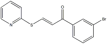 1-(3-bromophenyl)-3-(2-pyridinylsulfanyl)-2-propen-1-one Struktur