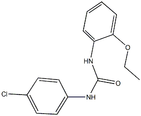 N-(4-chlorophenyl)-N'-(2-ethoxyphenyl)urea Struktur