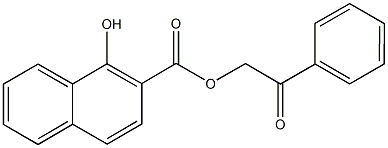 2-oxo-2-phenylethyl 1-hydroxy-2-naphthoate Struktur