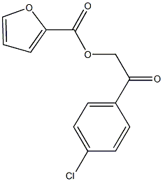 2-(4-chlorophenyl)-2-oxoethyl 2-furoate Struktur