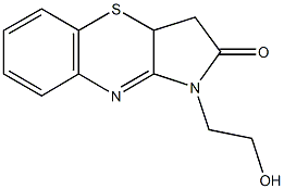 1-(2-hydroxyethyl)-3,3a-dihydropyrrolo[3,2-b][1,4]benzothiazin-2(1H)-one Struktur