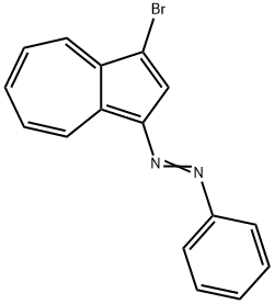 1-(3-bromo-1-azulenyl)-2-phenyldiazene Struktur