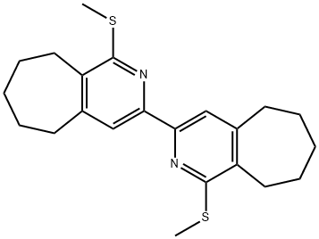 3,3'-bis{1-(methylsulfanyl)-6,7,8,9-tetrahydro-5H-cyclohepta[c]pyridine} Struktur