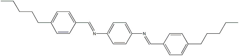 N-(4-pentylbenzylidene)-N-{4-[(4-pentylbenzylidene)amino]phenyl}amine Struktur