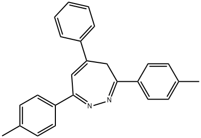 3,7-bis(4-methylphenyl)-5-phenyl-4H-1,2-diazepine Struktur