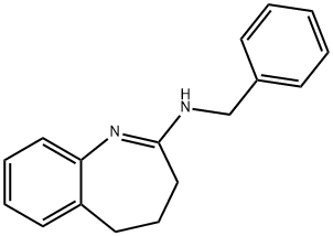 N-benzyl-4,5-dihydro-3H-1-benzazepin-2-amine Struktur