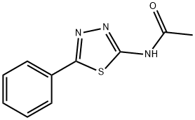 N-(5-phenyl-1,3,4-thiadiazol-2-yl)acetamide Struktur