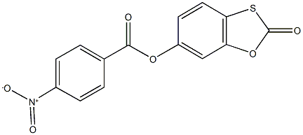 2-oxo-1,3-benzoxathiol-6-yl 4-nitrobenzoate Struktur