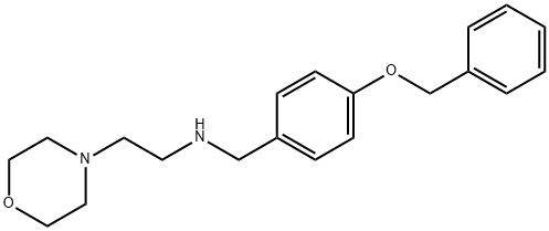 N-[4-(benzyloxy)benzyl]-N-[2-(4-morpholinyl)ethyl]amine Struktur