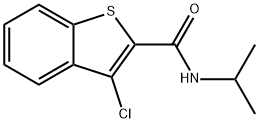 3-chloro-N-isopropyl-1-benzothiophene-2-carboxamide Struktur