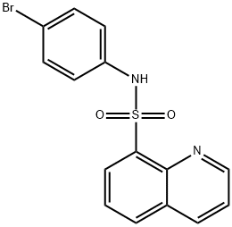 N-(4-bromophenyl)-8-quinolinesulfonamide Struktur