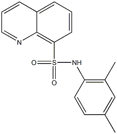 N-(2,4-dimethylphenyl)-8-quinolinesulfonamide Struktur