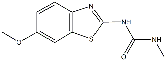 N-(6-methoxy-1,3-benzothiazol-2-yl)-N'-methylurea Struktur