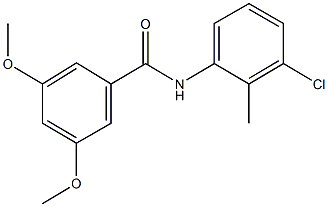 N-(3-chloro-2-methylphenyl)-3,5-dimethoxybenzamide Struktur