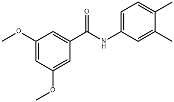 N-(3,4-dimethylphenyl)-3,5-dimethoxybenzamide Struktur