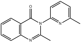 2-methyl-3-(6-methyl-2-pyridinyl)-4(3H)-quinazolinone Struktur