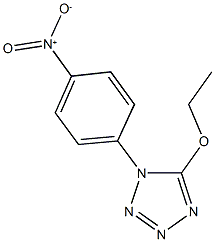 5-ethoxy-1-{4-nitrophenyl}-1H-tetraazole Struktur