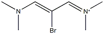 N-[(2Z)-2-bromo-3-(dimethylamino)-2-propenylidene]-N-methylmethanaminium Struktur