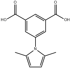 5-(2,5-dimethyl-1H-pyrrol-1-yl)benzene-1,3-dicarboxylic acid Struktur