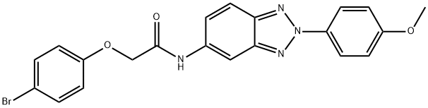 2-(4-bromophenoxy)-N-[2-(4-methoxyphenyl)-2H-1,2,3-benzotriazol-5-yl]acetamide Struktur