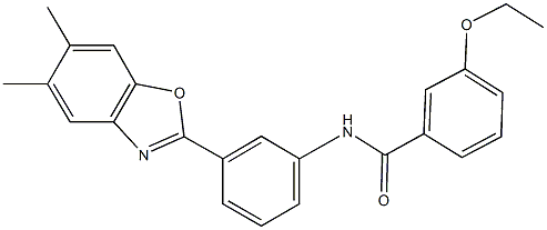 N-[3-(5,6-dimethyl-1,3-benzoxazol-2-yl)phenyl]-3-ethoxybenzamide Struktur