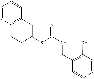 2-[(4,5-dihydronaphtho[1,2-d][1,3]thiazol-2-ylamino)methyl]phenol Struktur