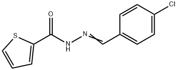 N'-(4-chlorobenzylidene)-2-thiophenecarbohydrazide Struktur