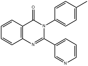 3-(4-methylphenyl)-2-(3-pyridinyl)-4(3H)-quinazolinone Struktur