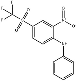 2-nitro-N-phenyl-4-[(trifluoromethyl)sulfonyl]aniline Struktur