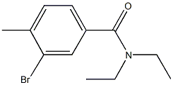 3-bromo-N,N-diethyl-4-methylbenzamide Struktur