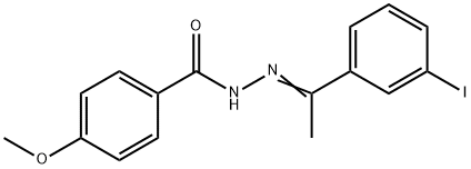 N'-[1-(3-iodophenyl)ethylidene]-4-methoxybenzohydrazide Struktur