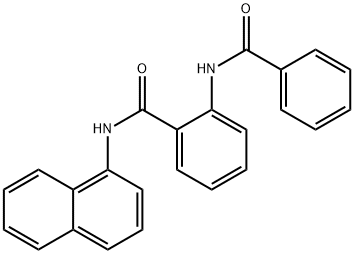 2-(benzoylamino)-N-(1-naphthyl)benzamide Struktur