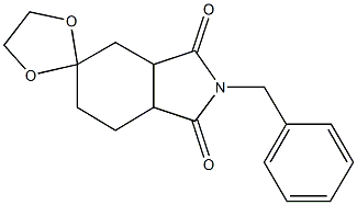 2'-benzyl-3'a,4',5',6',7',7'a-hexahydrospiro(1,3-dioxolane-2,5'-[1'H]-isoindole)-1',3'(2'H)-dione Struktur