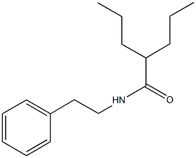 N-(2-phenylethyl)-2-propylpentanamide Struktur