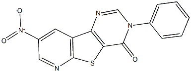 8-nitro-3-phenylpyrido[3',2':4,5]thieno[3,2-d]pyrimidin-4(3H)-one Struktur