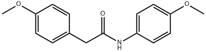 N,2-bis(4-methoxyphenyl)acetamide Struktur